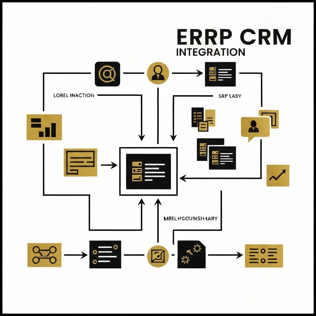 ERP and CRM integration diagram